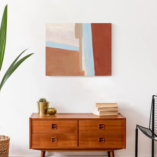 Warm Abstract 20" x 16" Canvas Wall Art